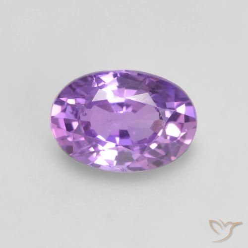 0.64ct Natural Vivid Pink Violet Sapphire, Oval, VS