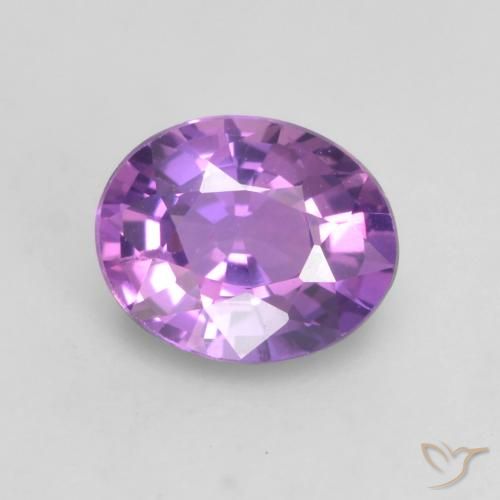 0.56ct Natural Vivid Pink Violet Sapphire, Oval, VS