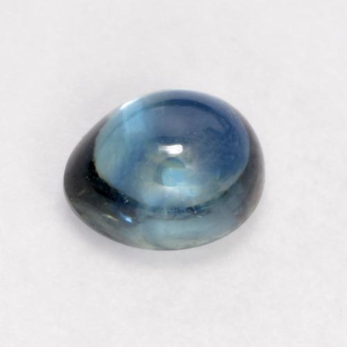 Navy Blue Saphir Edelstein - 0.9ct Birnen Cabochon (ID: 535914)