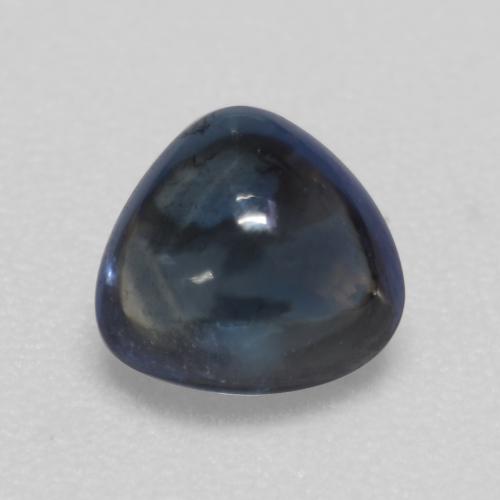 Night Blue Sapphire Gem - 0.7ct Trillion Cabochon (ID: 535989)