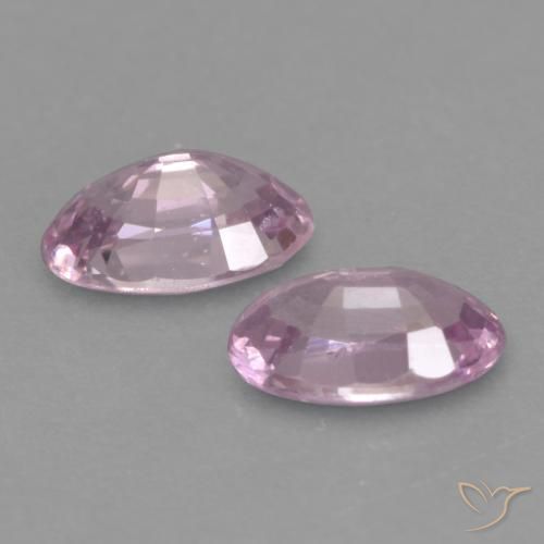 Sapphire Gemstones in 5 x 3 mm (calibrated) Size for Sale, Sapphire Stones in Very Light Royal Purple Pink Color