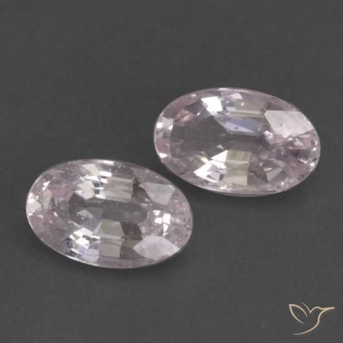 0.62 ctw White Sapphire Stones, Natural Sapphire in Oval Facet Shape for Sale