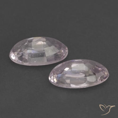 Sapphire Gemstones in 5.1 x 3.2 mm Size for Sale, Sapphire Stones in Purplish-pink White Color