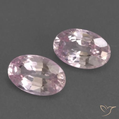 0.61 ctw Pink Sapphire Stones, Natural Sapphire in Oval Facet Shape for Sale