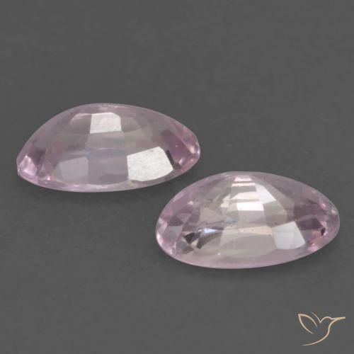 Sapphire Gemstones in 5 x 3 mm (calibrated) Size for Sale, Sapphire Stones in Very Light Pink Color