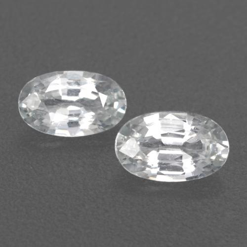 White Sapphire Gem - 0.3ct Oval Facet (ID: 536157)
