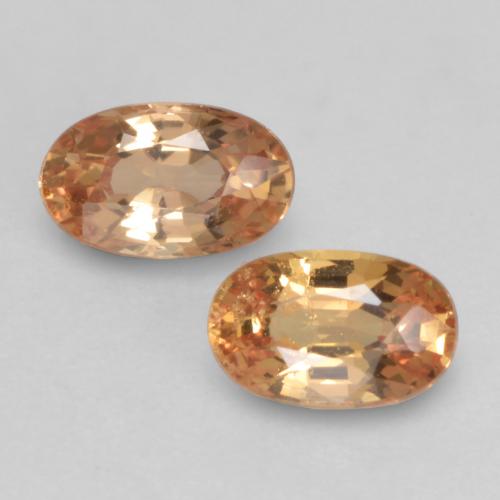 Naranja marrón Zafiro Gema - 0.3ct Forma ovalada (ID: 536159)
