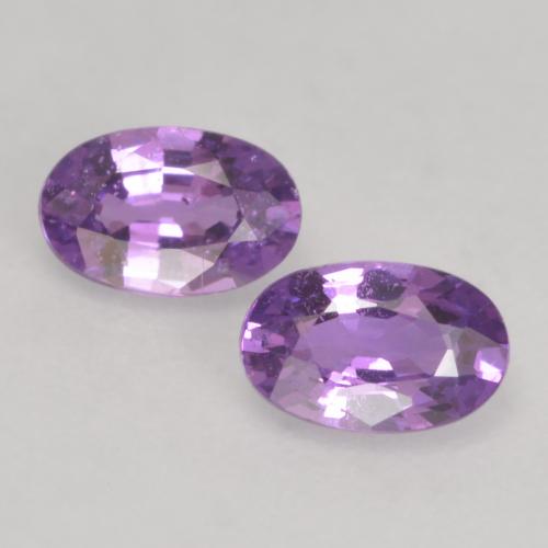 Medium Pink Violet Sapphire Gem - 0.3ct Oval Facet (ID: 536498)