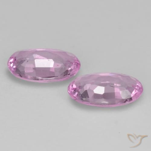 Sapphire Gemstones in 4.9 x 3.2 mm Size for Sale, Sapphire Stones in Light Royal Purple Pink Color