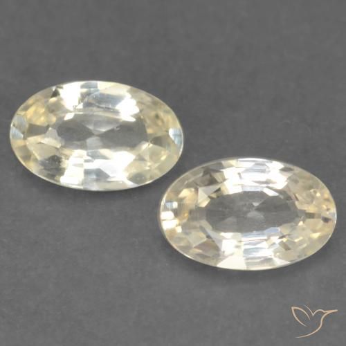 0.44 ct Yellow Sapphire, 4.7 x 3 mm Oval Cut From Tanzania, Photo A
