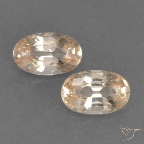0.63 ct Yellow Sapphire, 5 x 3.2 mm Oval Cut From Tanzania, Photo A