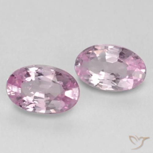 0.51 ctw Pink Sapphire Stones, Natural Sapphire in Oval Facet Shape for Sale