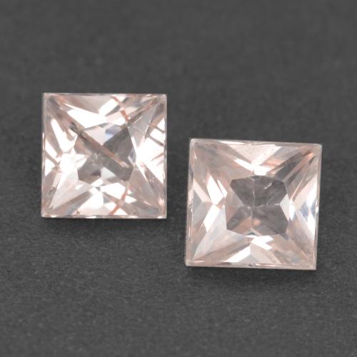 Flamingo Pink Sapphire Gem - 0.3ct Princess-Cut (ID: 536564)