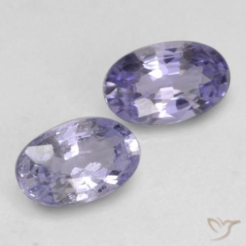 0.67 ctw Violet Sapphire Stones, Natural Sapphire in Oval Facet Shape for Sale