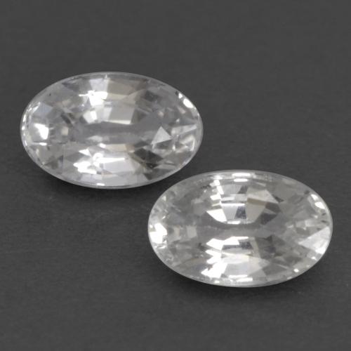 White Sapphire Gem - 0.3ct Oval Facet (ID: 536652)
