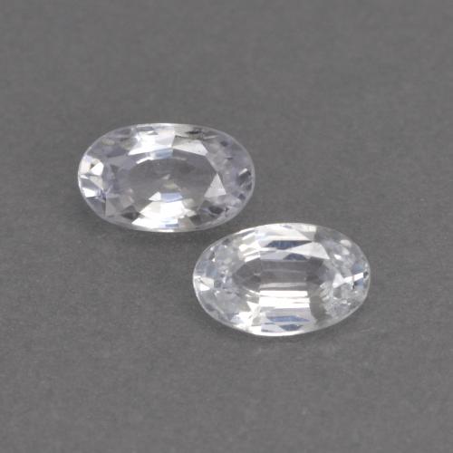 Белый Сапфир Камень - 0.3ct Фасетный Овал (ID: 536656)