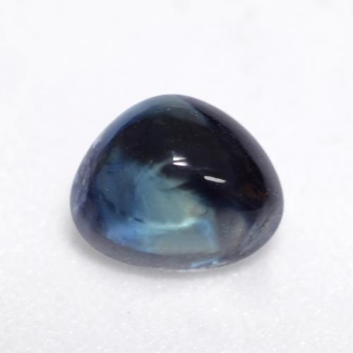 Azul oscuro Zafiro Gema - 0.8ct Trillón Cabujón (ID: 536675)