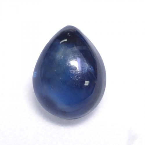 Navy Blue Saphir Edelstein - 1ct Birnen Cabochon (ID: 536677)