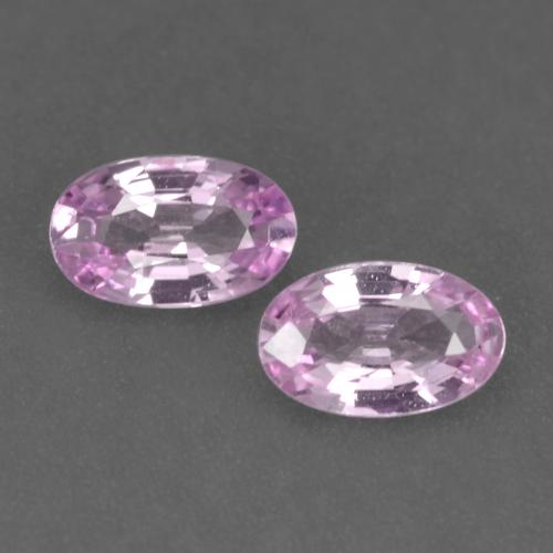 Light Royal Purple Pink Sapphire Gem - 0.2ct Oval Facet (ID: 536714)