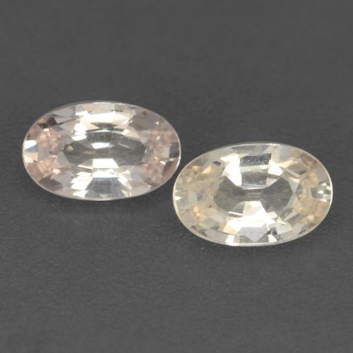Champagne Sapphire Gem - 0.3ct Oval Facet (ID: 536720)