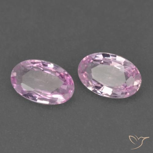 0.47 ctw Purple Sapphire Stones, Natural Sapphire in Oval Facet Shape for Sale