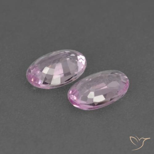 Sapphire Gemstones in 4.8 x 3.1 mm Size for Sale, Sapphire Stones in Light Pinkish Purple Color