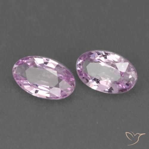 0.48 ctw Purple Sapphire Stones, Natural Sapphire in Oval Facet Shape for Sale