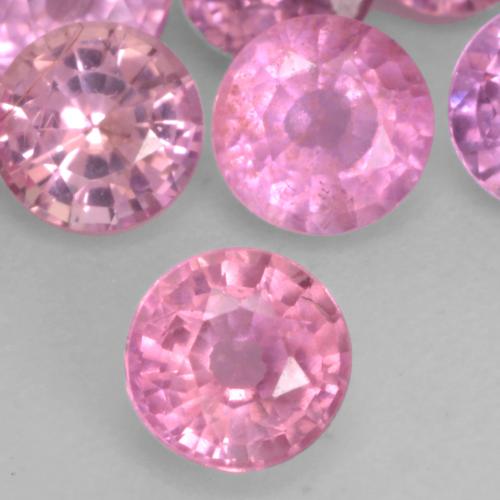 Bubblegum Pink Saphir Edelstein - 0.3ct Rund Facettenschliff (ID: 536810)
