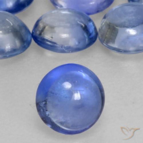 13.97 ctw Blue Sapphire Stones, Natural Sapphire in Round Cabochon Shape for Sale