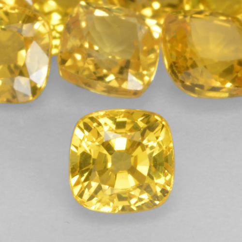 Золотой Сапфир Камень - 0.4ct Огранка Подушечка (ID: 536889)