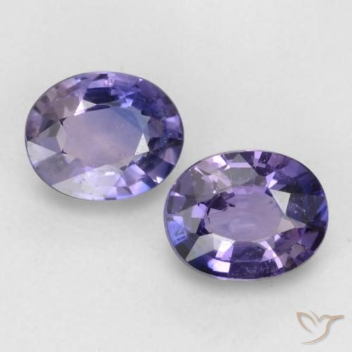 0.77 ctw Violet Sapphire Gemstones, Sapphire Gems in Oval Facet Shape for Sale.