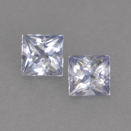 Light Blue Sapphire Gem - 0.2ct Princess-Cut (ID: 537578)
