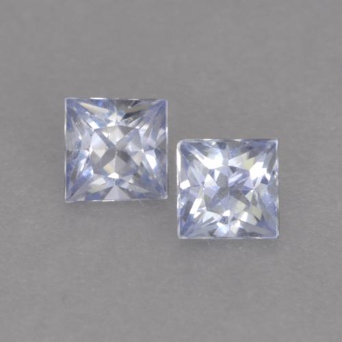 Light Blue Sapphire Gem - 0.2ct Princess-Cut (ID: 537579)