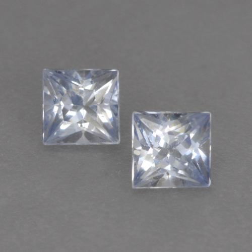 Azul claro Zafiro Gema - 0.2ct Corte Princesa (ID: 537581)