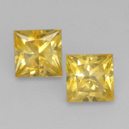 Medium Yellow Sapphire Gem - 0.3ct Princess-Cut (ID: 537678)