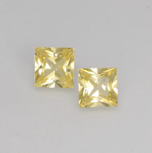 Tuscany Yellow Sapphire Gem - 0.2ct Princess-Cut (ID: 537765)