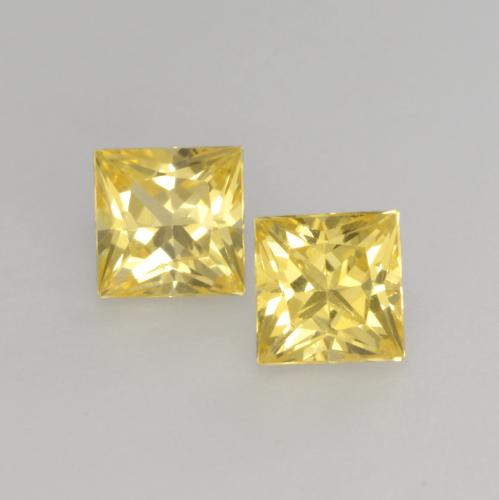 Medium Yellow Sapphire Gem - 0.3ct Princess-Cut (ID: 537770)