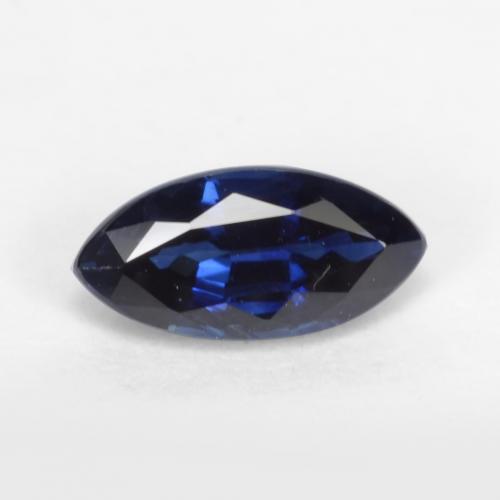 Blu scuro Zaffiro Gem - 0.6ct Marquise sfaccettato (ID: 537899)