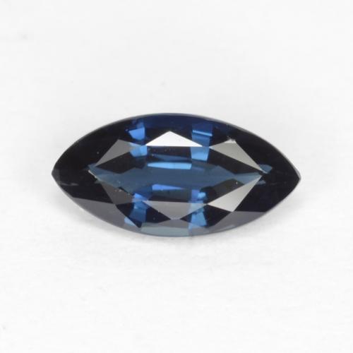 Navy Blue Sapphire Gem - 0.5ct Marquise Facet (ID: 537900)