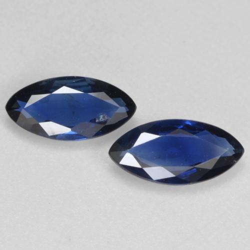 Blu scuro Zaffiro Gem - 0.4ct Marquise sfaccettato (ID: 538020)