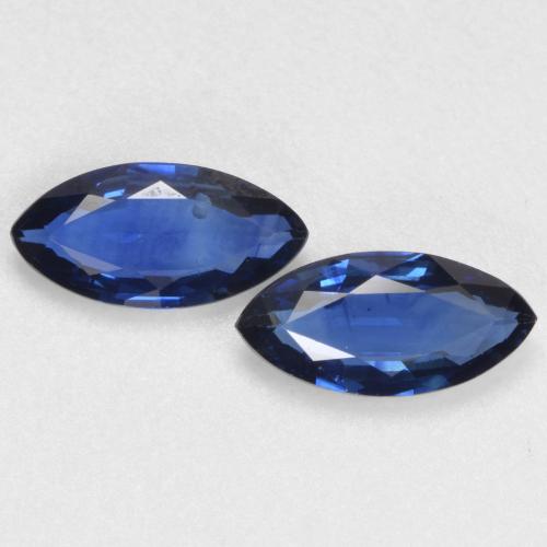 Azul crepúsculo Zafiro Gema - 0.4ct Forma marquesa (ID: 538030)