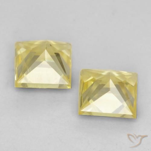 Sapphire Gemstones in 3.6 x 3.5 mm Size for Sale, Sapphire Stones in Tuscany Yellow Color