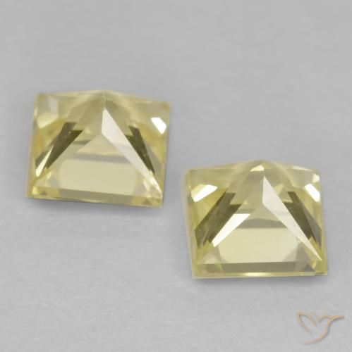 Sapphire Gemstones in 3.6 x 3.6 mm Size for Sale, Sapphire Stones in Tuscany Yellow Color