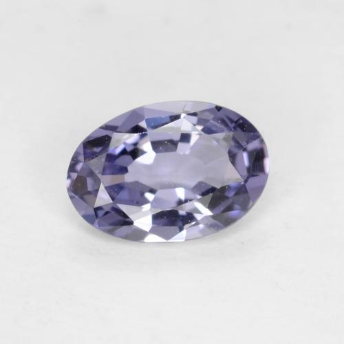 Silverish Blue Sapphire Gem - 0.5ct Oval Facet (ID: 538747)