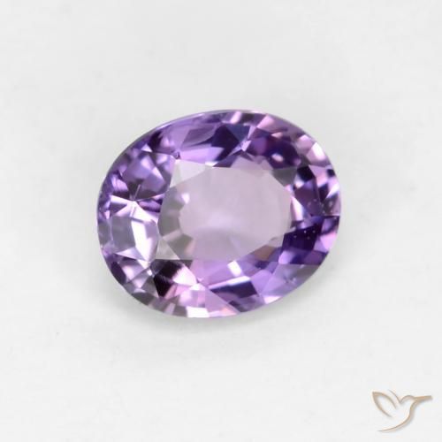 0.58 ct Violet Sapphire Stone, Natural Sapphire in Oval Facet Shape for Sale