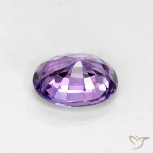 Sapphire Gemstone in 5.5 x 4.5 mm Size for Sale, Sapphire Stone in Purplish Violet Color