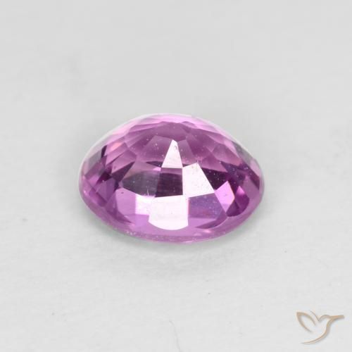 Sapphire Gemstone in 5.5 x 4.6 mm Size for Sale, Sapphire Stone in Violet Purple Color