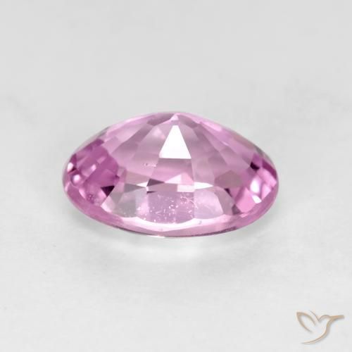 Sapphire Gemstone in 6.4 x 4.7 mm Size for Sale, Sapphire Stone in Pinkish Purple Color