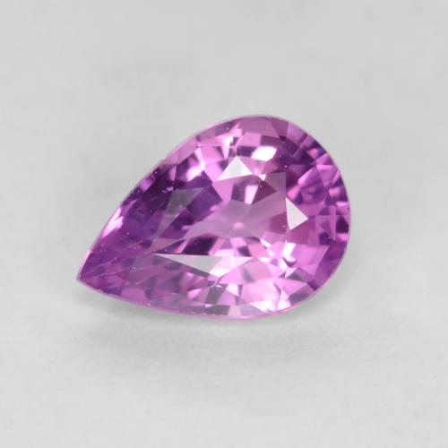 Púrpura intenso Zafiro Gema - 0.7ct Corte en forma de pera (ID: 538931)