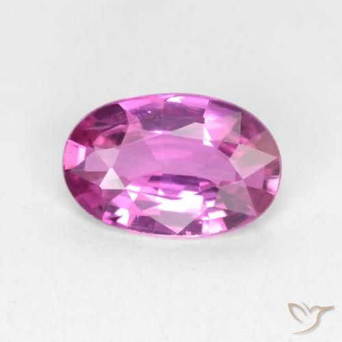 0.58ct Natural Medium Purple Sapphire, Oval, VVS-VS